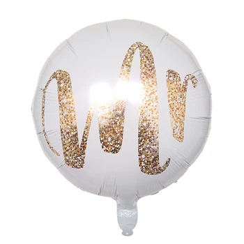 Mr&Mrs Láska Krúžok Hliníkové Fóliové Balóny, Dekorácie, Svadobné Valentína Chlapci Navrhnúť Manželstva Strany Hélium Balóniky Dodávky