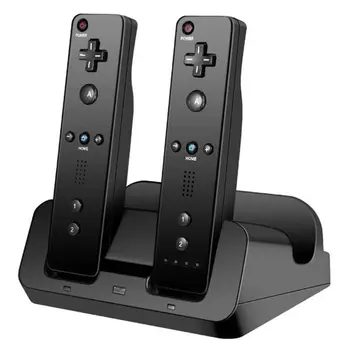 Inteligentné Nabíjanie Station Dock Stojí Nabíjačka pre Wii U Gamepad Diaľkový ovládač N84A