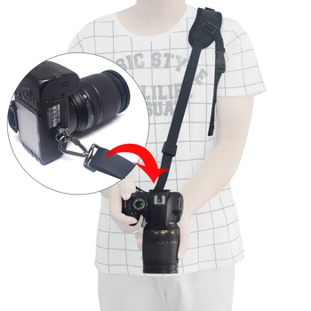 Mcoplus Univerzálny Fotoaparát Jediný Ramenný Čierna Šatka Hubky Pad pre Canon, Nikon, Sony Panasonic Olympus DSLR Fotoaparáty
