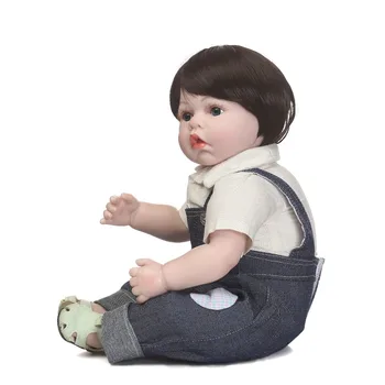 55cm Nové Silikónové Reborn Baby Doll Hračky Pre Dieťa, Dieťa Krásne Batoľa Bábiky 22 inch bielej kože chlapec bábika hrať dom hračka bonecas