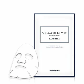 [Wellderma] nastavená tkaniva pleťová maska hydratačná kolagénu vplyv základných maska zafír, 10 Ks * 25 ml
