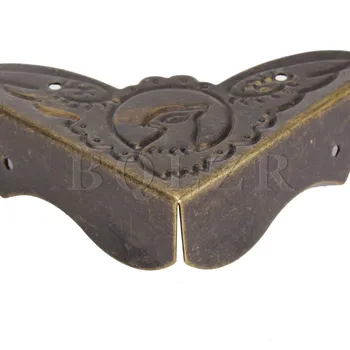 BQLZR S/M/L Veľkosť Antické Bronzové Železa Stôl Edge Pokrytie 52x15mm Rohu Chránič Železa Pack 40