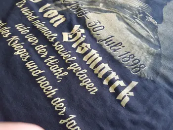 2019 Najnovšie Mužov Tričko Fashion Vytlačené T-Shirt Mužov Otto Von Bismarck Premium T-Shirt Schwarz Zitat Kult Cosplay T-Shirts