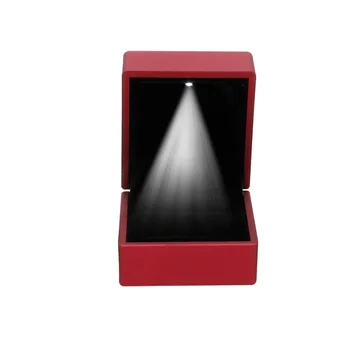 LED Osvetlené Náušnice Krúžok Darčeka Svadobné Zásnubný Prsteň, Šperky Zobraziť Nové