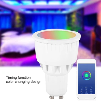 6W RGBW Inteligentný Život Wifi Led Pohár Žiarovka LED Pohár Žiarovka E27 G10 G5.3 Kompatibilný S Domovská stránka Google a Amazon Alexa