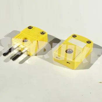 K Typu MiniThermocouple konektor , termočlánok konektor,plochý kolík,žltá farba , vysoko kvalitné,