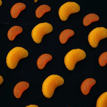 050 Simulácia orange falošné ovocie orange mäso doplnky, dekoratívne rekvizity falošné orange rez