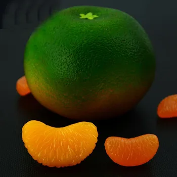 050 Simulácia orange falošné ovocie orange mäso doplnky, dekoratívne rekvizity falošné orange rez