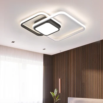 Moderné LED Stropný Luster Lampy, Spálňa Jedáleň Štúdia Izba Kuchyňa Domov Creative S Štvorcových Svietidlo WF1117