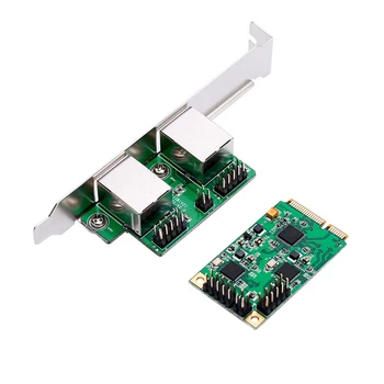 Mini PCIe 1 / 2 Port Gigabit Ethernet Sieťová Karta Mini ITX mini PCI-e na RJ45 adaptér 10/100/1000 Base-T sieť LAN Controller