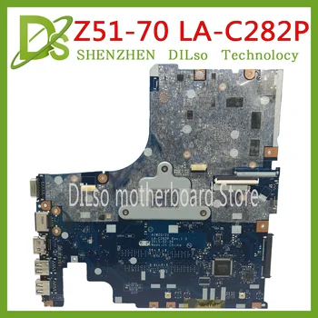 KEFU LA-C282P Doske Pre Notebook Lenovo Z51-70 AIWZ0/Z1 LA-C282P Notebook Doske I7-5500U CPU 2 GB Test základnej Dosky