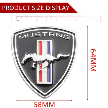 Auto Stlying 3D Znak Auto Nálepky Beží Kôň logo Pre Ford Mustang Shelby GT nálepky Dvere, Blatník Odznak Odtlačkový Auto Príslušenstvo