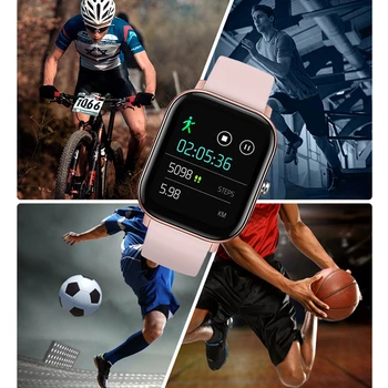 P8 Smart Hodinky Muži Ženy 1,4 palca plne Dotykový SmartWatch Fitness Tracker Náramok Monitorovanie Srdcovej frekvencie Športové Hodinky pre Huawei