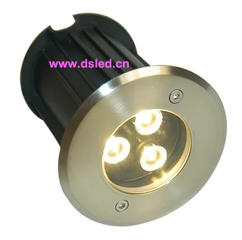 CE,z Nehrdzavejúcej ocele,IP67,vysoký výkon CREE 3W LED podzemné svetlo,LED poschodí svetlo,DS-11S-18-3W,3X1W,D120mm,110-250VAC