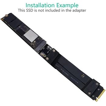 M. 2 NGFF NVMe M Kľúč SSD Predlžovací Kábel 2280 Stúpačky Extender Karty Podpora PCI-E 3.0 4X Predlžovací Kábel