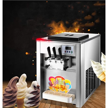 SHIPULE nehrdzavejúcej ocele obchodné automatické ice cream maker s pohyblivými kolesami mäkké stroj na výrobu zmrzliny
