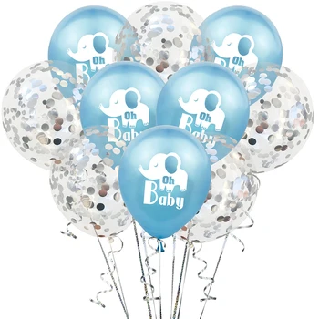 Amawill Oh, Baby, Sprcha Latex Baloon Chlapec Dievča Fólie Star Cartoon Slon Balón Rodovej Odhaliť Narodeniny Konfety A Party Dekorácie