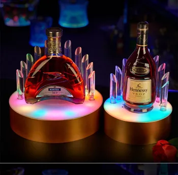 Kreatívne nabíjateľná LED Svietiace Pivo, Víno, Držiak na Fľašu Žiariace Šampanské Koktail Drinkware Držiak bar disco party decor