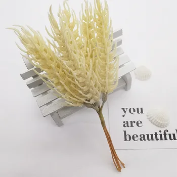 Umelé Pšenica Hottonia inflata Pratia nummularia Umelé Rastliny Falošné kvety Pre Ručné DIY Vianoce Domov Dekorácie