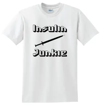 Krátky Rukáv pre Mužov Oblečenie Letné Inzulínu Narkoman Vtipné Tričko s Krátkym Rukávom Diabetes Typu 1 Diabetická Tričko Tee Tričko