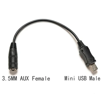 3,5 mm Audio Jack, Mini USB Mužov a Žien Kábel Kábel Adaptéra Jack pre Slúchadlá Konektor pre Motorola ZTE pre GoPro Šport Fotoaparát