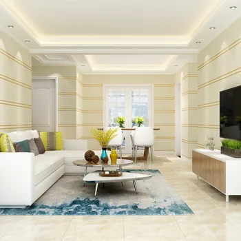 Beibehang Moderný minimalistický obývacia izba, spálňa video tapeta stereo osobnosti prúžok non-tkané obyčajný TV pozadí na stenu