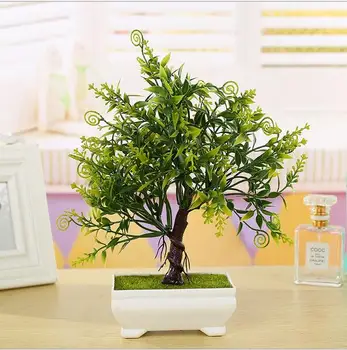 Hot Predaj Tvorivé Platic Umelých rastlín črepníkové bonsai falošné kvetu rastlín, stromov pre svadobné, vianočné domáce dekorácie
