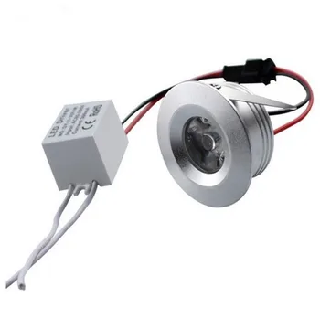 1W Mini LED Svietidlá Skrine Žiarovky LED Spot light Kabinetu Svetlo S Led Driver AC85-265V