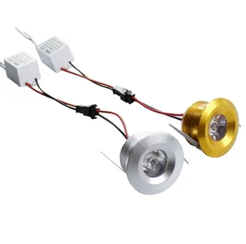 1W Mini LED Svietidlá Skrine Žiarovky LED Spot light Kabinetu Svetlo S Led Driver AC85-265V