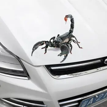 3D Spider Auto Samolepky Odtlačkový Zvieratá Živé Scorpion Lizard Zábavné Nálepky Na Auto Prúžok DIY Auto Styling Halloween auto samolepky