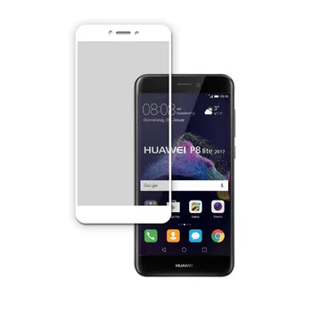 Tvrdené Sklo pre Huawei P8 Lite 2017 Plný Crystal White