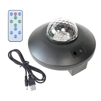 USB-5V/5W LED Bluetooth Hviezdne Nebo Oceánu Vlny Nočné Svetlo Hudba Projektor Domácej Strany Lampa IP42 Plastového Materiálu