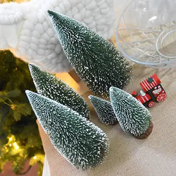 1pcs mini Vianočný stromček borovica ihly biely céder hrnú znečistený ploche ozdoby streľba rekvizity scény, dekorácie Deti Darčeky