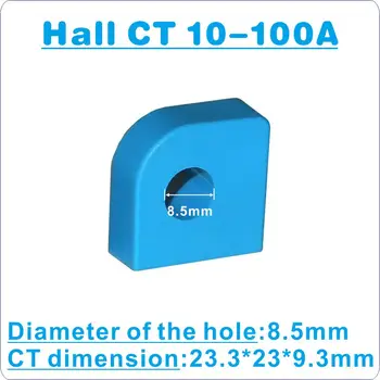 Doprava zadarmo DC Napätie Prúd Dvojaký Meter, DC, 4-30V Tri Drôty LED Digitálny Voltmeter Ammeter DC 0-300V Hall Sensor DC 0-50A