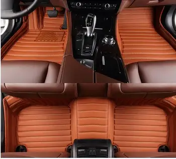 Kvalitné rohože! Vlastné špeciálne auto podlahové rohože pre Audi Q7 5 sedadiel 2018-nepremokavé koberce, koberce pre Q7 2017,doprava Zdarma