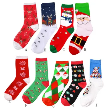 Tlač Žien A Mužov Vianočné Pohodlný Prúžok Bavlna Zvierat Raj Hrubé Roztomilej Príležitostné Ponožky Krátke Členok Ponožka Dropship