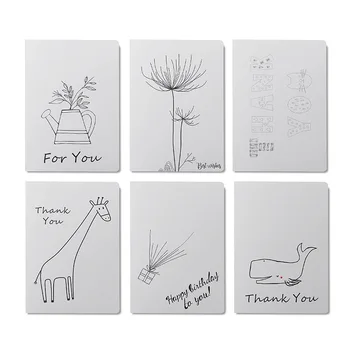 Zábavné Kreatívne Odtlačkov prstov Pohľadnice, Obálky Set s Inkpad, Ručné DIY Materiál Balík pre Rodič-dieťa Karty