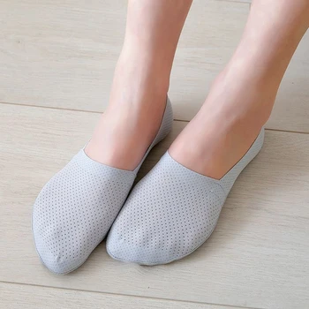 Ponožky dámske Letné Bežné Krátke Loď Ponožky Neviditeľné No-Show Non-slip Peds Nízky Rez Ice Ponožka Ženy Ponožky