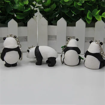 Roztomilá panda keychain prívesok troch-dimenzionální panda bábika módna taška ozdoby cestovné drobné darčeky, šperky, prívesky,