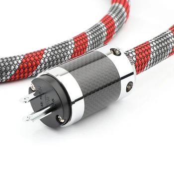 Hifi audio 5N OCC kábel NÁS verzia audio napájací kábel carbon fiber power konektor s drôtom