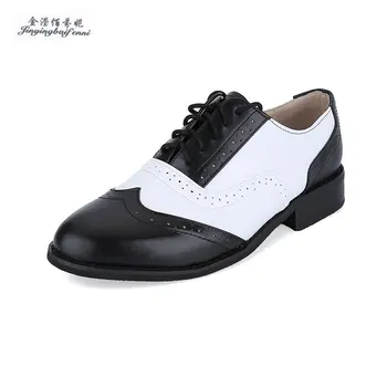 Originálne Kožené Čierne biele oxford topánky pre mužov krajky-up pánske šaty topánky veľkosť 12 značky, pánske kožené prízvukom topánky Moccasins