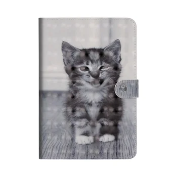 Krásna Mačka Maľované Kožené puzdro Pre Amazon Kindle Paperwhite 1 2 3 Smart Cover pre Kindle Paperwhite 123 6.0 palcový prípade+Film+Pero