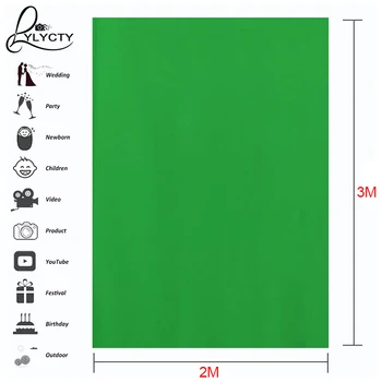 Profesionálne Zelené Pozadie Obrazovky Štúdio, Fotografovanie Pozadí Polyester-Bavlna Textílie Bezšvíkové pre Portrét Produkt Streľba