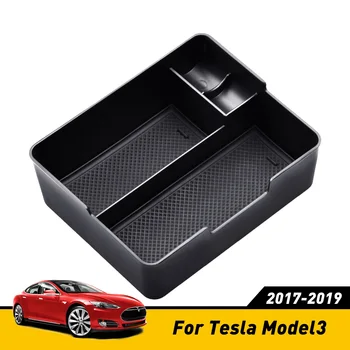 Pre Tesla Model 3 BlueStar 2017 2018 2019 Príslušenstvo Auto Strednej Opierke Úložný Box Auto Kontajner Rukavice Organizátor Prípade