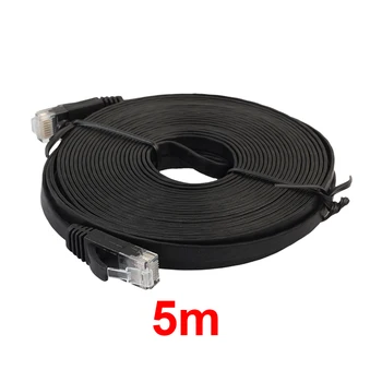 Čierna/Biela Ethernetový Kábel 1M 2M 3M 5M Kábel CAT6 1000Mbps Podporu Kábel siete LAN Router Počítač Extender Konektor Kábla TXTB1