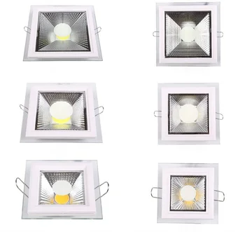Smart stmievanie Stropu Nadol Svetlo Led 5w 12w 18w Kruhové Námestie COB LED Svietidlá Zapustené LED Spot Light Výzdoba Stropu Lampa