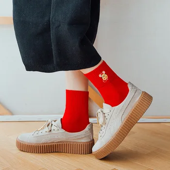 2020 Nový Príchod Pruhované Ponožky Ženy Roztomilý Bambusové Vlákno Zábavné Ponožky Vysoko Kvalitné Ženy Móda