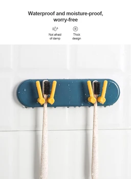 Non-označenie plastový držiak kefka držiak na stojan jednoduchý kefka držiak na stenu prísavky kúpeľňa nastaviť Kefka