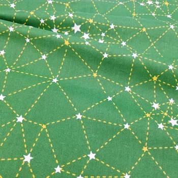 Hviezdy Vzor, Bavlna Twill Textílie tým Metrov pre Patchwork Prešívanie Detská posteľná bielizeň Deka Šitie Tkaniny Materiál