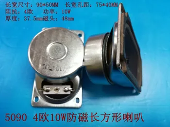 5090 4 O 5W10W Watt 50mm90mm Anti-Magnetické Obdĺžnikový Reproduktor Reproduktor